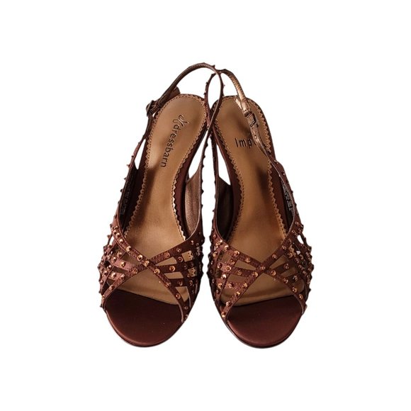 Dress Barn Brown Slingback Heels    3/$60 - Picture 4 of 9